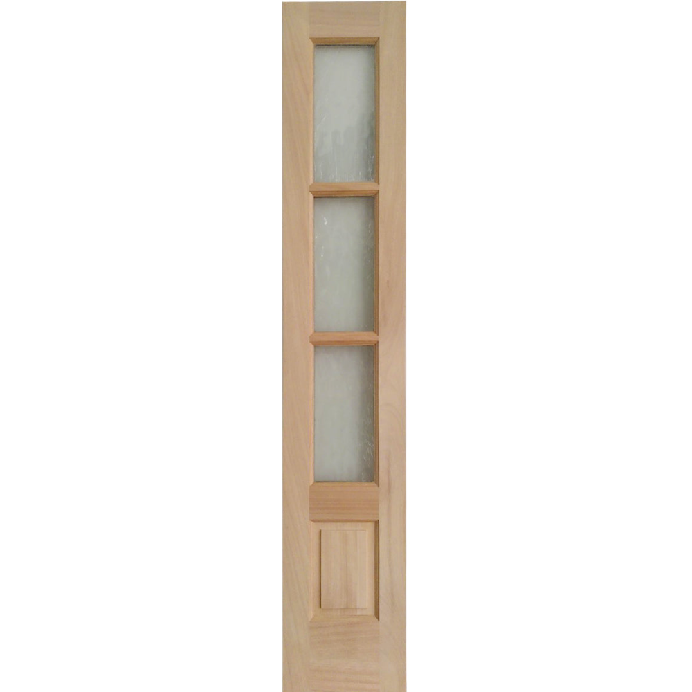 14x80 in. Mahogany Side lite Slab | 3 Lite